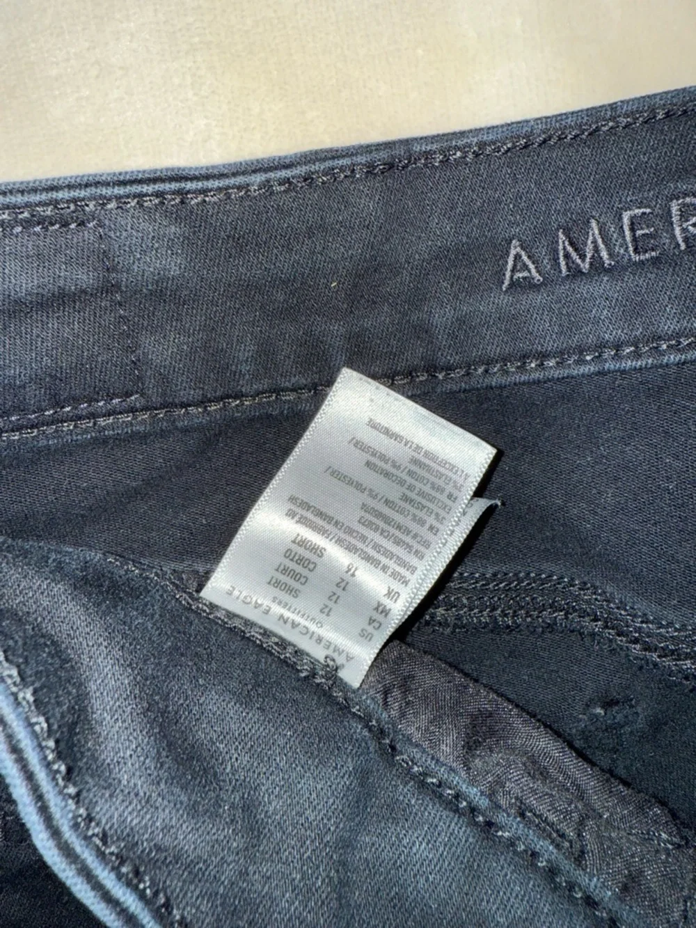 American Eagle 12S Black Jeggings - Picture 3 of 8